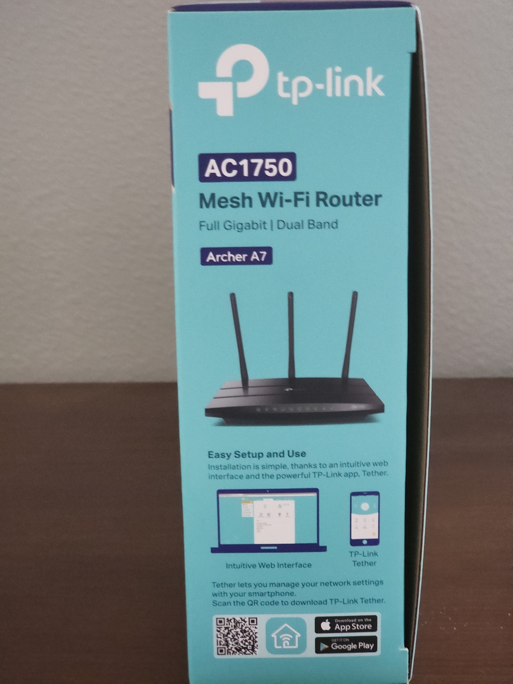 TP-Link AC1750 Mesh Wi-Fi Router Archer A7 - Black - Picture 6 of 12